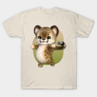 Cute dancing Cheetah kitten T-Shirt